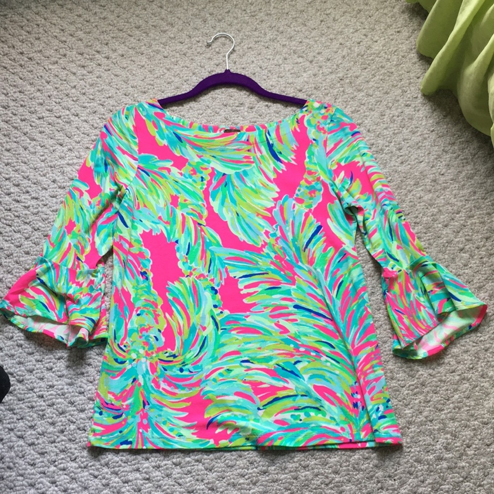 lilly pulitzer fontaine raz berry top